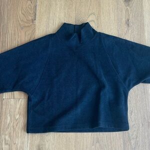 Madewell Black Cowl Neck Sweater with Modern Silhouette